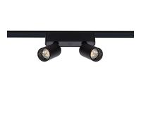 Spot LED sur Rail Magnétique 25mm Extra-Plat 10W Double 48V Noir