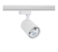 LEDKIA LIGHTING - Spot LED sur Rail Monophasé 40W | Faisceau 2800 lm | Technologie COB | Éclairage Polyvalent | Orientable | Usage Tertiaire, Blanc Neutre 4000K, Polycarbonate