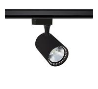 Spot LED sur Rail Monophasé 40W Bron Noir 4000K Blanc neutre