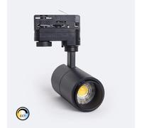 Spot Led Sur Rail Triphasé 10w Dimmable Cct Pulyx Multi-Angle 15-60º Noir