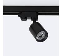 LEDKIA LIGHTING Spot LED sur Rail Triphasé 10W Dimmable Mallet Noir 3000K Blanc chaud