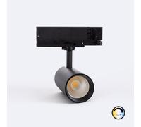 Spot LED sur Rail Triphasé 20W Carlo CCT Sélectionnable Noir