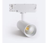 Spot LED sur Rail Triphasé 20W Carlo CCT Sélectionnable Blanc