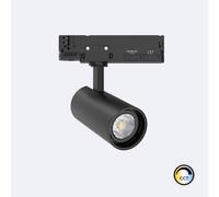 Spot LED sur Rail Triphasé 20W Fasano Dimmable CCT Sélectionnable Noir