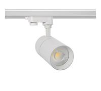 Spot LED sur Rail Triphasé 20W Mallet Dimmable Blanc 5000K Blanc froid