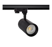 Spot LED sur Rail Triphasé 20W Mallet Dimmable Noir