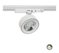 Spot LED sur Rail Triphasé 20W Onuba CCT Sélectionnable Blanc