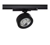 Spot LED sur Rail Triphasé 20W Onuba CCT Sélectionnable Noir
