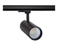 Spot LED sur Rail Triphasé 30W Bertha CCT Sélectionnable Noir