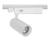 Spot LED sur Rail Triphasé 30W Dimmable Wolf Multiangle 15-60º Blanc