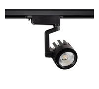 LEDKIA LIGHTING Spot LED sur Rail Triphasé 30W Dora Noir 5000K Blanc froid