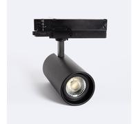 Spot LED sur Rail Triphasé 30W Fasano Dimmable Noir