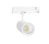 Spot LED sur Rail Triphasé 40W Carlo Blanc 4000K Blanc neutre