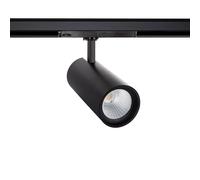 Spot Led Sur Rail Triphasé 40w D'angelo Noir Blanc Froid 5000k