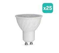 Spot LED V-TAC - CREE - GU10 - Lentille 38° - IP20 - Blanc - 4,5 W - 345 lumens - 6500 K - Lot de 25