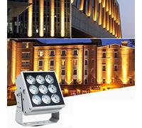 Spot Lights,110-230V LED Long Distance Spotlight Outdoor Building Wall Washer, Porch Beam Lights, For Hotel Villas, Building Lighting(Red)