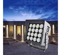 Spot Lights, LED Long Distance Spotlight Outdoor Building Wall Washer, Porch Beam Lights, For Buildings, Exterior Walls, Hotel Villas, Building Lighting(Blue Light,80W(111240V))