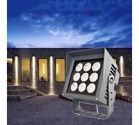Spot Lights, LED Long Distance Spotlight Outdoor Building Wall Washer, Porch Beam Lights, For Buildings, Exterior Walls, Hotel Villas, Building Lighting(Red Light,50W(111240V))