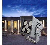Spot Lights, LED Long Distance Spotlight Outdoor Building Wall Washer, Porch Beam Lights, For Buildings, Exterior Walls, Hotel Villas, Building Lighting(Yellow Light,30W(111240V))