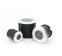 Spot Lights,Outdoor Buried Lights, Mini DC 24V Low Voltage Recessed Spotlight Led Beam Light, 30° Beam Angle LED Anti-glare Buried Spotlight, Easy To Install(Red,3w(12v))