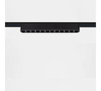 Spot Linéaire LED sur Rail Magnétique 25mm Extra-Plat 12W 48V Noir Grid 222mm