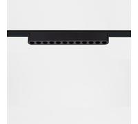 Spot Linéaire LED sur Rail Magnétique 25mm Extra-Plat 12W 48V Noir Grid 222mm