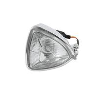 Spot longue Portée Moto Phare Triangulaire Étanche H4 12V 55W/60W Pour Rétro Bobber, Chopper Et Cafe Racer(3)