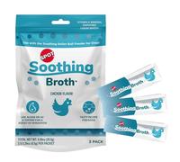 SPOT Lot de 3 bouillons apaisants pour chiens - Saveur de poulet, garniture de friandise hydratante enrichie en vitamines, à utiliser avec une mangeoire à boules à rouler apaisante, bouillon à lécher