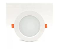 Spot lumineux LED encastrable for le plafond, éclairage d'intérieur, luminaire décoratif de plafond, avec Grille Ultra-fine, rond, noir et blanc, DC 12V, 3/7/9/12W(Natural white 4000K,WHITE_12W 12V)