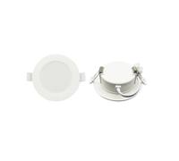 Spot lumineux Led rond encastrable for l'éclairage intérieur de la maison, 1 à 10 pièces/lot, 110/220V, 3000K, 4000K, 6000K, 10/24W(4pcs,20W,Natural light 4000K)