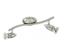Spot MAGNUM-LED 2 ampoules nickel satiné Multicolore
