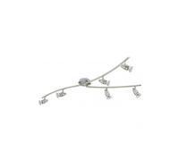 Spot MAGNUM-LED 6 ampoules nickel satiné Multicolore