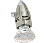 Spot Magnum Plafonnier Led En Acier 9 W Nickel Mat Chromé