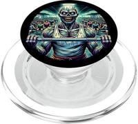 Spot Me Bruh - Zombie Haltérophile Rond Design Humour PopSockets PopGrip pour MagSafe