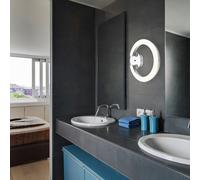 Spot Mural Applique LED Lumière pour Salle à Manger Anneau Lampe Design Chrome