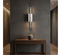 Spot Mural Applique Murale Lampe Design LED Luminaire de Salon Alu Brossé B 8 CM