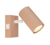 Spot mural applique spot spot lampe de salon orientable pêche H 10 cm