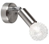 Spot mural éclairage spot mobile lampe nickel E14