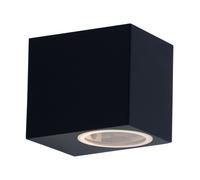 Spot mural extérieur ALU télécommande lampe de jardin à intensité variable dans un ensemble comprenant des lampes à LED RVB
