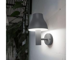 Spot mural extérieur LED ALU light jardin cour balcon lampe DOWN gris Wofi 4038.01.50.7000