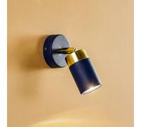 Spot mural Joker, à 1 lampe, bleu-or Joker Eko-Light, dimmable, bleu, Salon / Salle à manger, Métal, Projecteur halogène