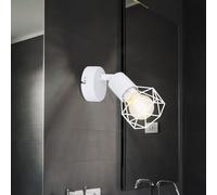 Spot mural salon éclairage spot cage grille lampe blanc réglable