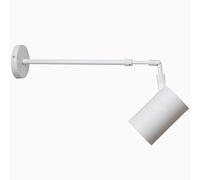 Spot Murale Interieur Orientable, Applique Murale à Bras Long Vintage Industrielle, Éclairage sur Rail à Led Spot Pivotant Industriel Spotlight Led Photo avec Perche Télescopique, 1 COB,White 7w