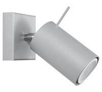 Spot Murale Moderne Gris Acier Rond Flexible GU10 ETNA Lampe