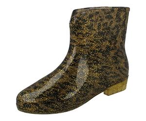 Spot On , Bottes en caoutchouc femme - - Leopard Print, 37.5