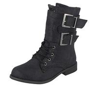 Spot On - Bottes - Fille (32 EU) (Noir)