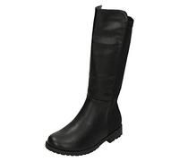 Spot On Bottes mi-hautes à talons pour filles. - Noir - Noir , 33 EU