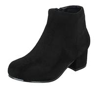 Spot On Bottines à talons pour filles H5R091, Noir, 32 EU