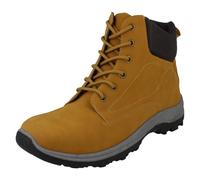 Spot On Bottines Chealsea Synthétiques À Lacets Noires & Tan