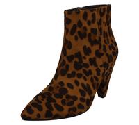 Spot On Bottines Cheville À Talons Imprimé Léopard Tan F51124